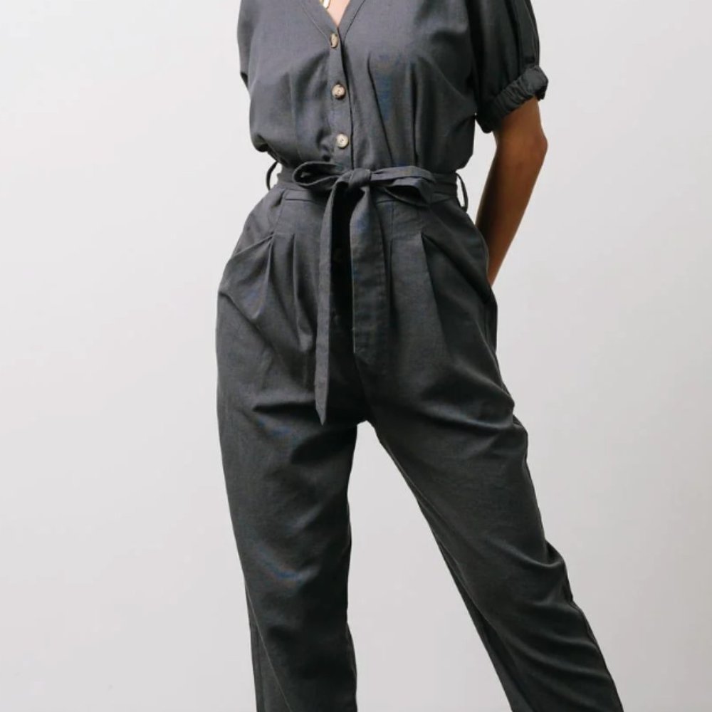 Baltic Born Heidi jumpsuit in Dark Slate - Large